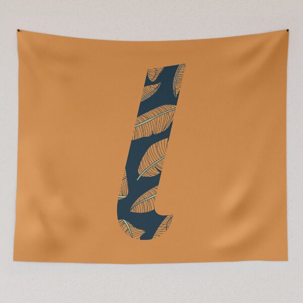 Item preview, Leaf/Feather Pattern Letter L Monogram designed and sold by Gumblebee Design.