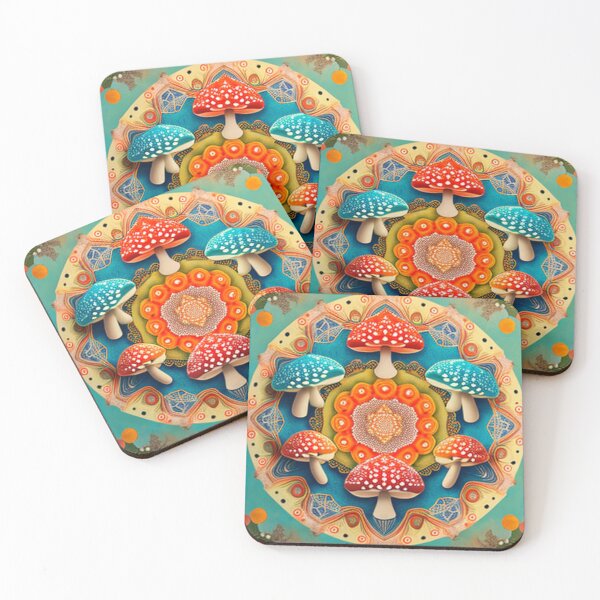 Item preview, CottageCore Toad stool Mandala designed and sold by Zovermind.