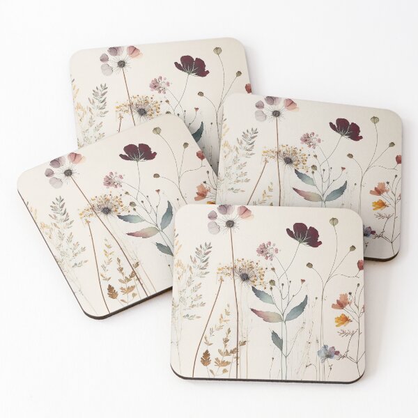 Item preview, Floral Garden Botanical Print with wild flowers designed and sold by FloralFancy.