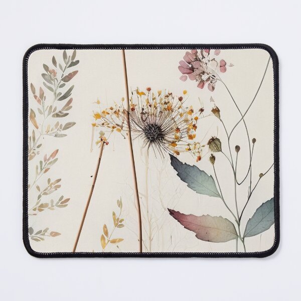 Item preview, Floral Garden Botanical Print with wild flowers designed and sold by FloralFancy.