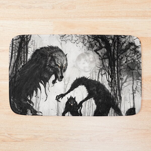 Item preview, Werewolves everywhere, return of the full moon and dark werewolf- dogs of hell designed and sold by StedeBonnet.