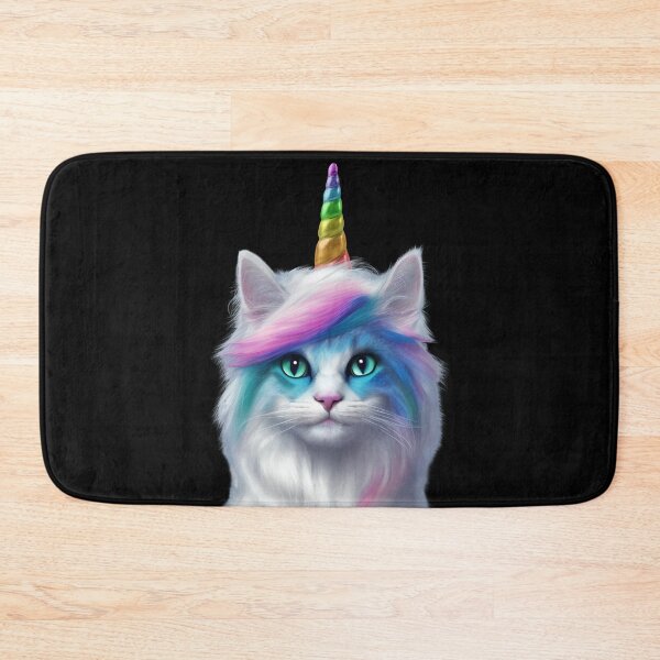 Item preview, Caticorn, cat as a unicorn in rainbow colors designed and sold by Studio by CH.