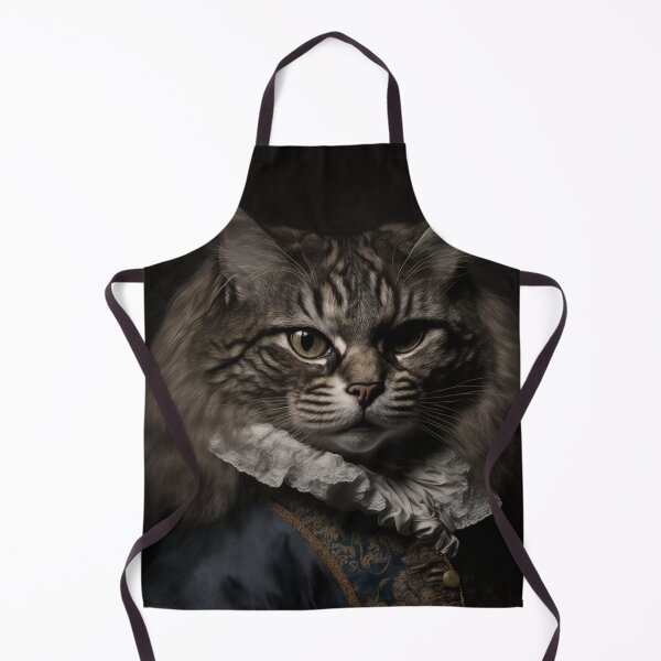 Item preview, Hyper Realistic Cat Portrait Royal Renaissance Animal – Photorealism Classic Royal Portrait Of A Cat designed and sold by MadeByRobots.