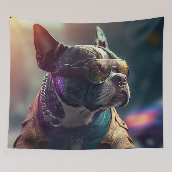 Item preview, Eye-catching Pitbull Wearing Sunglasses designed and sold by BIBIHOX.