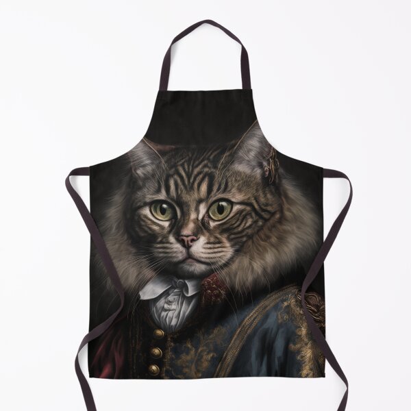Item preview, Hyper Realistic Cat Portrait Royal Renaissance Animal – Photorealism Classic Royal Portrait Of A Cat designed and sold by MadeByRobots.