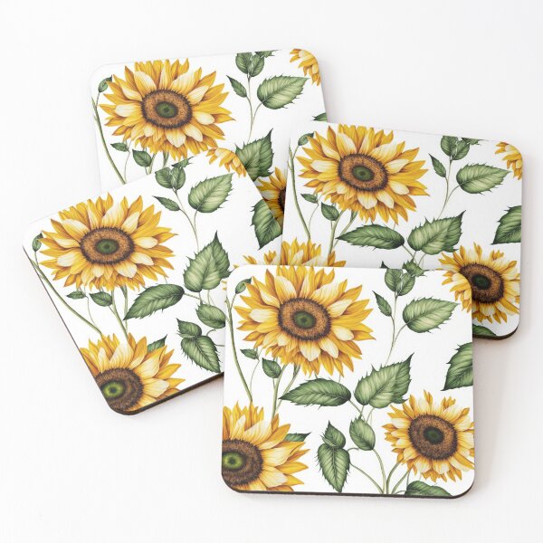 Item preview, Floral Garden Botanical Print with Sunflowers designed and sold by FloralFancy.