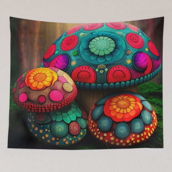 Item preview, CottageCore Toad stool Mandala designed and sold by Zovermind.