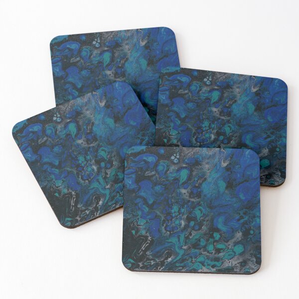 Aperçu de l'œuvre Flammes indigo créée et vendue par abfluidartworks.