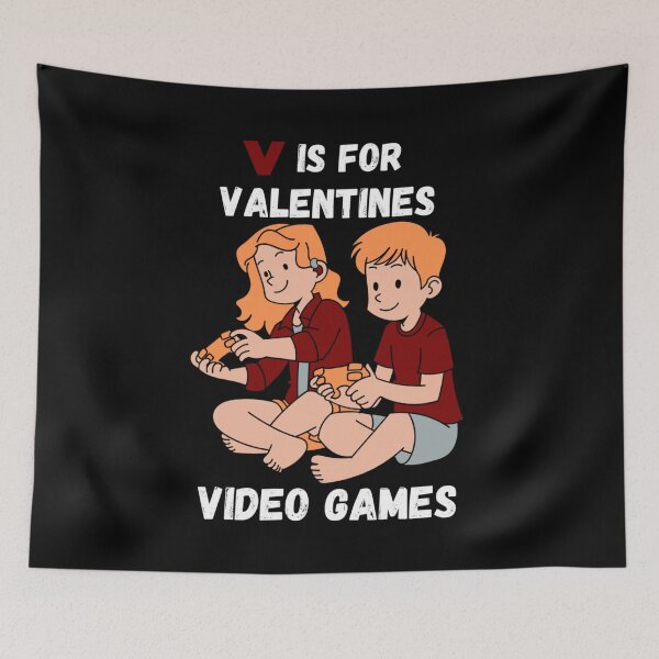 Item preview, Valentines Day Boys Kids Son V Is For Video Games Gamer T-Shirt designed and sold by jounior ⭐⭐⭐⭐⭐.