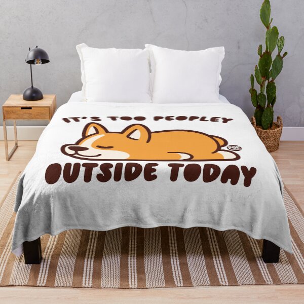 Item preview, It's Too Peopley Outside Today Dog designed and sold by TODD GOLDMAN.