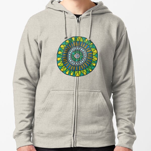 Los poderes relajantes de la naturaleza. Sudadera con capucha y cremallera