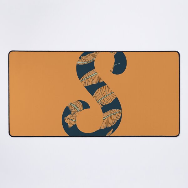 Item preview, Leaf/Feather Pattern Letter S Monogram designed and sold by Gumblebee Design.
