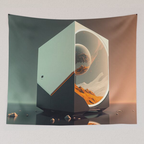 Item preview, futuristic pc case - desert edition designed and sold by BIBIHOX.