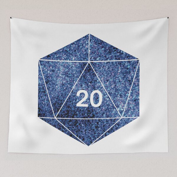 Artikelvorschau, Lila Glitter D20 entworfen und verkauft von SnugBugsGaming.