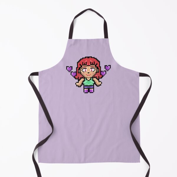 Item preview, Cute Retro Pixel Art Anime Girl with Love Hearts designed and sold by cheeseykat-art.