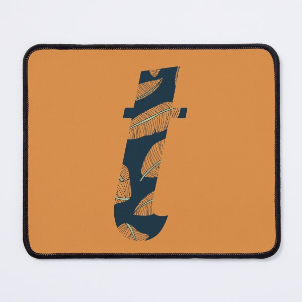 Item preview, Leaf/Feather Pattern Letter T Monogram designed and sold by Gumblebee Design.