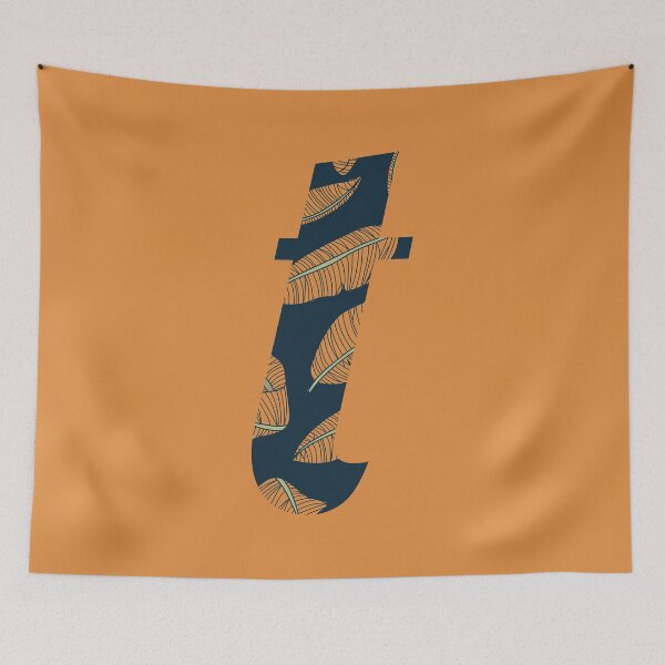 Item preview, Leaf/Feather Pattern Letter T Monogram designed and sold by Gumblebee Design.