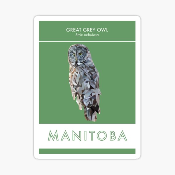 Manitoba - Great Grey Owl Sticker