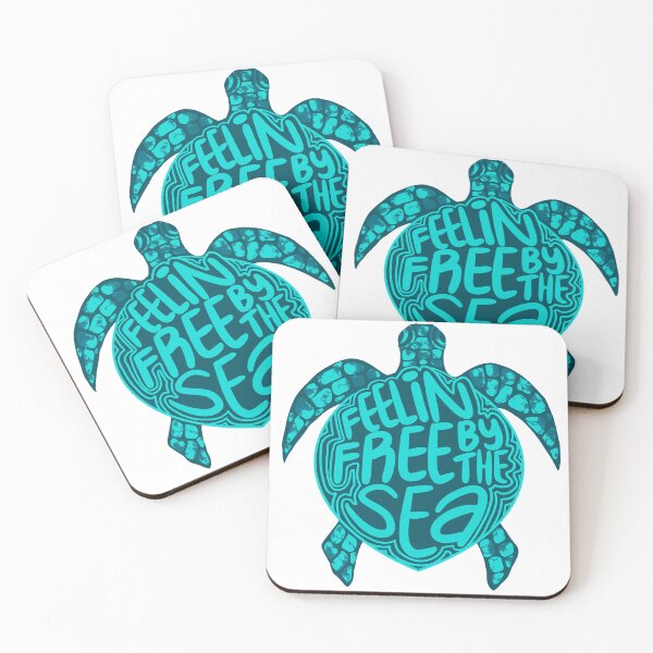 Item preview, Sea turtle - blue aqua designed and sold by FreckleFairyArt.