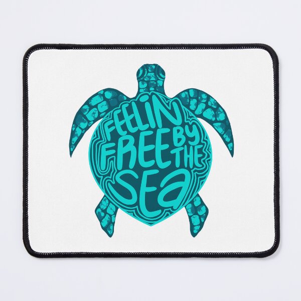 Item preview, Sea turtle - blue aqua designed and sold by FreckleFairyArt.