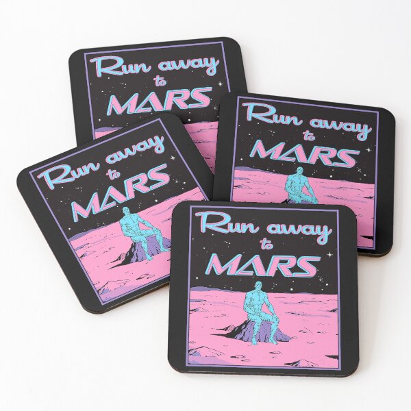 Item preview, Run away to Mars with Dr. Manhattan poster designed and sold by Signs for Dark Times.