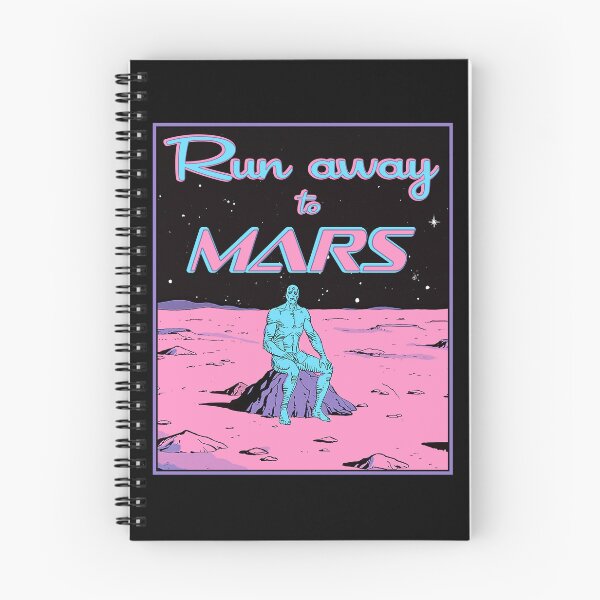 Item preview, Run away to Mars with Dr. Manhattan poster designed and sold by Signs for Dark Times.