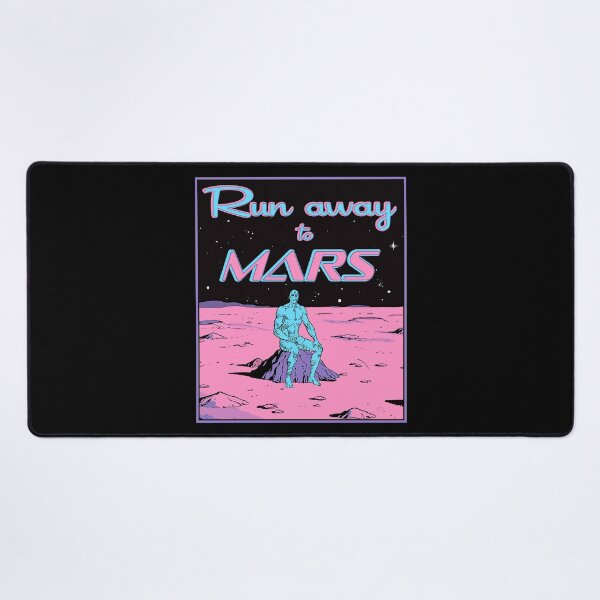 Item preview, Run away to Mars with Dr. Manhattan poster designed and sold by Signs for Dark Times.