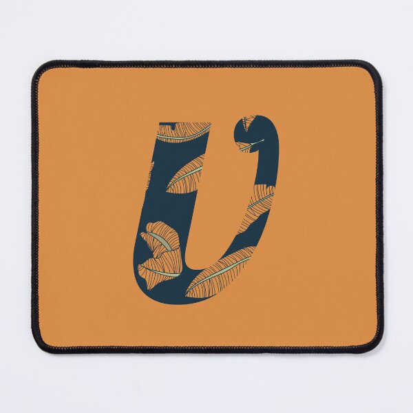 Item preview, Leaf/Feather Pattern Letter V Monogram designed and sold by Gumblebee Design.