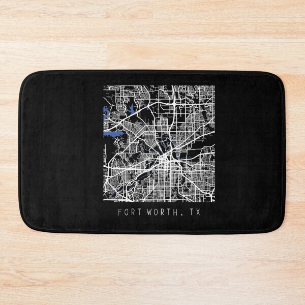 Item preview, Fort Worth Texas city map black and white designed and sold by gifts-ideas.