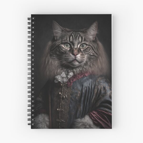 Item preview, Hyper Realistic Cat Portrait Royal Renaissance Animal –  Photorealism Classic Royal Portrait Of A Cat designed and sold by MadeByRobots.