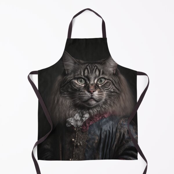 Item preview, Hyper Realistic Cat Portrait Royal Renaissance Animal – Photorealism Classic Royal Portrait Of A Cat designed and sold by MadeByRobots.