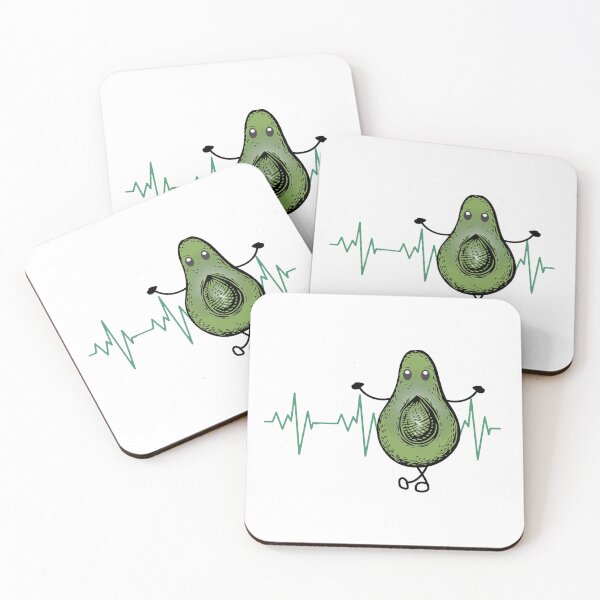 Item preview, Cute Avocado Heartbeat designed and sold by HappyLifeCreate.