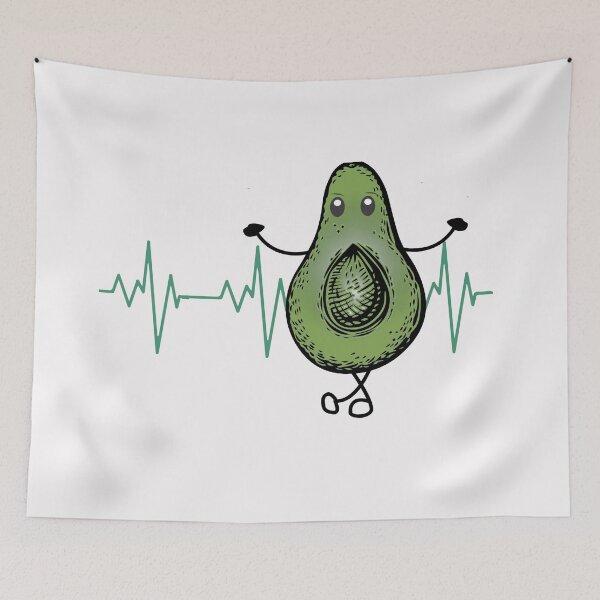 Item preview, Cute Avocado Heartbeat designed and sold by HappyLifeCreate.