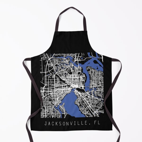 Item preview, Jacksonville Florida city map black and white designed and sold by gifts-ideas.