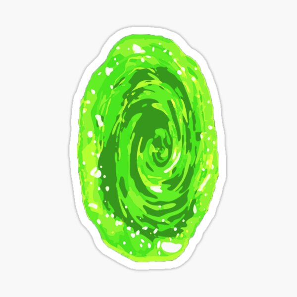 Rick And Morty Portal wallpaper Stock Vector