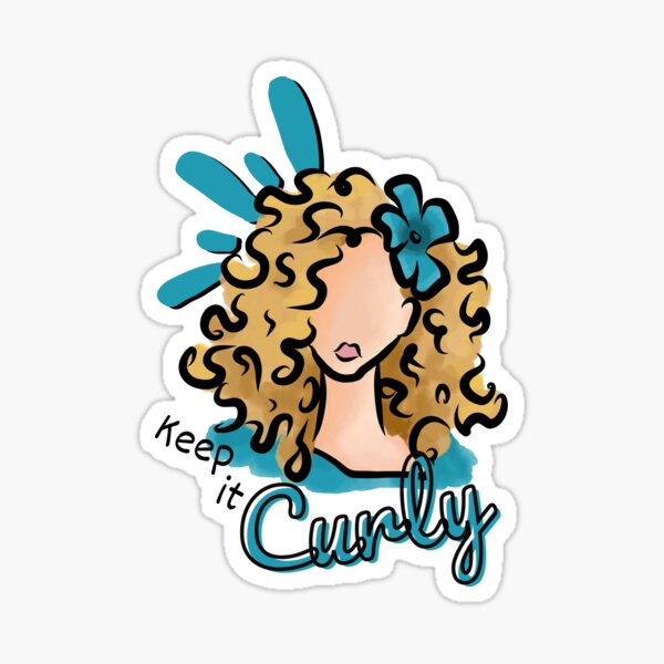 Item preview, Keep it Curly (Blonde) designed and sold by Curly-Cuties.