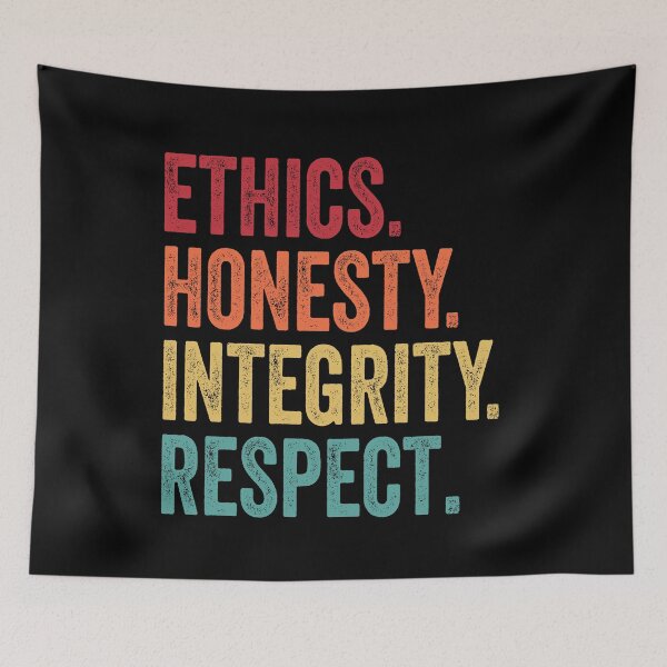 Item preview, respect ethics honesty integrity human values designed and sold by TravelHappiness.