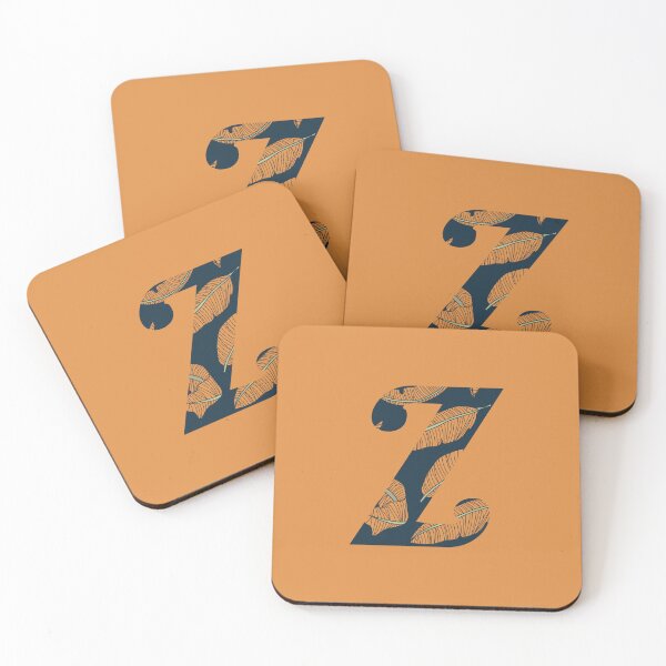 Item preview, Leaf/Feather Pattern Letter Z Monogram designed and sold by Gumblebee Design.
