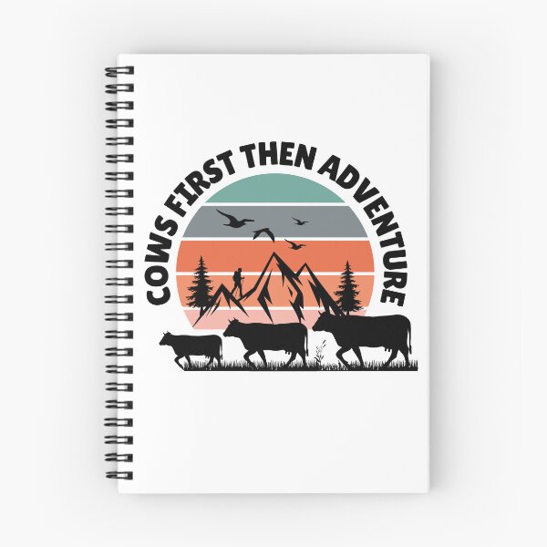 Item preview, Cows first then adventure vintage sunset with nature designed and sold by FarmsteadAcers.