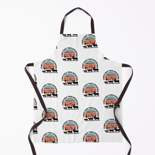 Item preview, Cows first then adventure vintage sunset with nature designed and sold by FarmsteadAcers.
