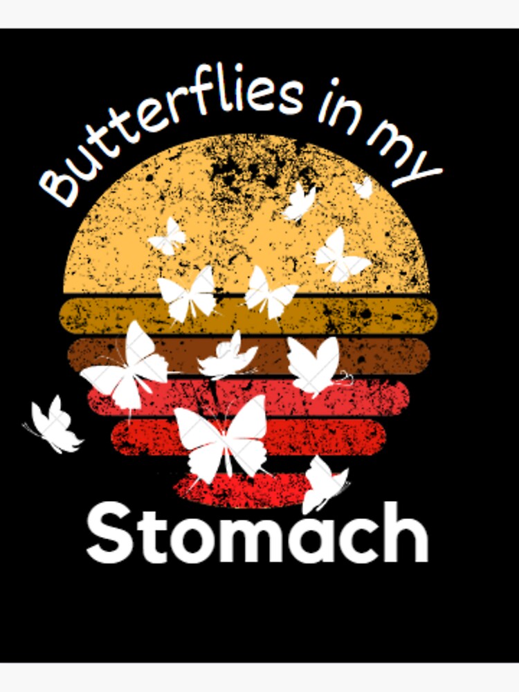 "Butterflies in my Stomach" Sticker for Sale by Redbubble