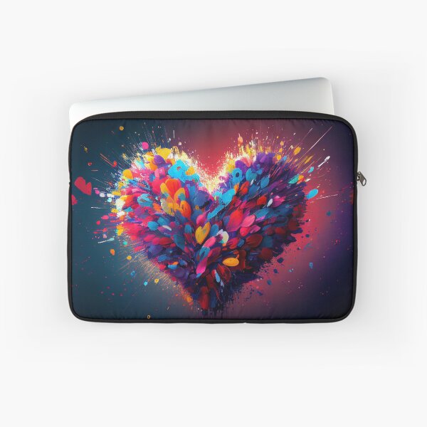 Item preview, Colorful explosion of a heart - splattered paint - MxCaptures designed and sold by mxcaptures.