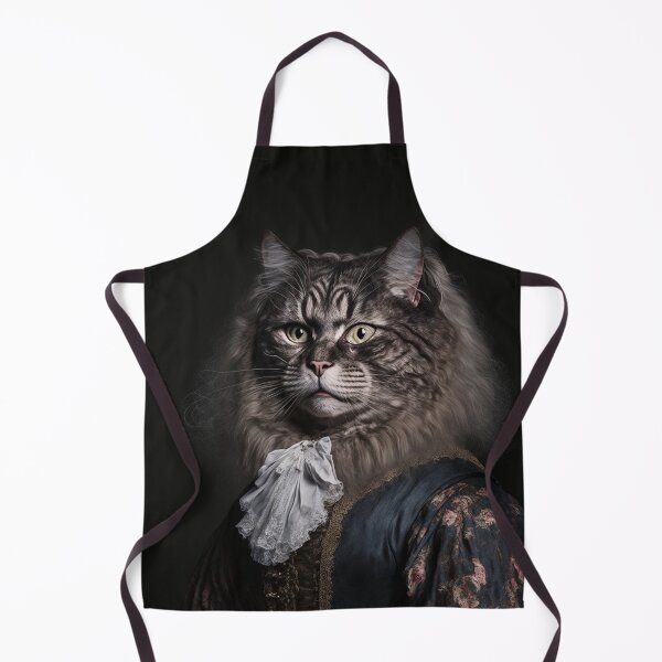Item preview, Hyper Realistic Cat Portrait Royal Renaissance Animal – Photorealism Classic Royal Portrait Of A Cat designed and sold by MadeByRobots.