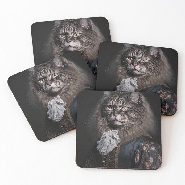 Item preview, Hyper Realistic Cat Portrait Royal Renaissance Animal –  Photorealism Classic Royal Portrait Of A Cat designed and sold by MadeByRobots.