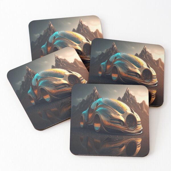 Item preview, futuristic golden supercar designed and sold by BIBIHOX.