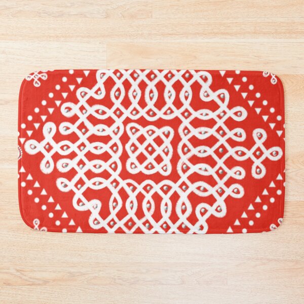 Item preview,  kolam/muggu/sikku kolam -Red tile designed and sold by ShreecreatE.
