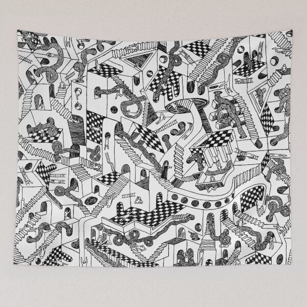 Item preview, Escher's Hairmaze designed and sold by MiXTPAiNTS.