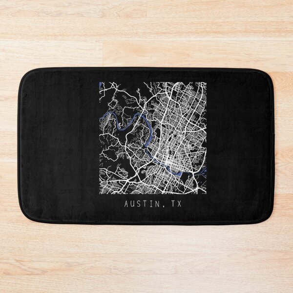 Item preview, Austin Texas city map black and white designed and sold by gifts-ideas.