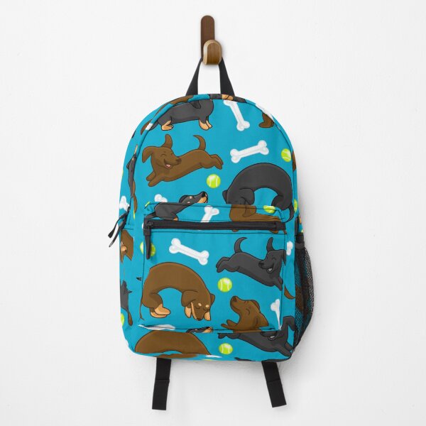 Item preview, Sausage Dog in blue designed and sold by Natalie Gibbs.
