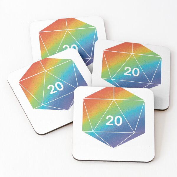 Item preview, Rainbow Splatter D20 designed and sold by SnugBugsGaming.